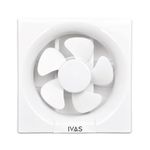 IVAS Ventelia 150 mm Exhaust Fan, Strong Suction, Sturdy, Anti Rust, Motor with Inner Fuse Protection, Oil Collection Tray, Easy Installation in Homes & Offices, 2-year Warranty, White, Pack of 1