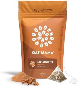 Oat Mama Lactation Tea: Chai Spice, Breastfeeding Support for New Moms, Organic Herbs to Help Increase Milk Supply, Women-Owned, 14 Tea Bags