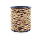 Bobbiny Natural Flat Braided Jute Twine Rope Linen Twine Rustic String Cord Rope DIY Rope Party Wedding Gift Wrapping Cords Thread and Other Projects | Multicolor | 8mm, 20 Meters