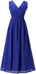 Happy Rose Flower Girl's Dress Party Dresses Juniors Long Bridesmaid Dress Royal Blue 12