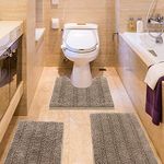 Striped Ultra Soft Bathroom Rugs an