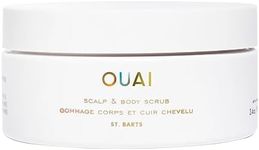 OUAI Scalp & Body Scrub, St. Barts Travel Size - Exfoliating Body Scrub with Sugar & Coconut Oil Blend for Smooth, Moisturized Skin - Gentle Scalp Scrub for Removing Product Build Up (3.4oz)