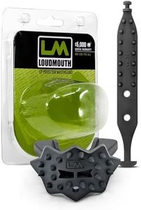 Loudmouth Football Mouth Guard - 3D SpikeSurge Football Mouthpiece with Strap, Fits Adult & Youth, Mouth Guard Football Accessories (Black)