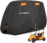 NEVERLAND Golf Cart Cover 4 Passenger, Waterproof Golf Cart Covers, Fits for Yamaha Golf Carts EZ GO Club Car , Outdoor Windproof 4 Seat Club Car Golf Cart Cover (Up to 112 Inch)