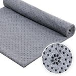 71x157 inch Non Slip Final Backing Cloth, Tufting Cloth Backing Fabric with Non Slip Vinyl Rubber Dots, Non Slip Rug Pad with Plum Blossom Pattern for Tufting and Rug Making