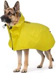 Dora Bridal Dog Raincoat, Adjustable Clear Hooded Dog Rain Jacket for Small Medium Large Dogs, Waterproof Dogs Rain Coat Poncho with Reflective Strips, Yellow, 3XL