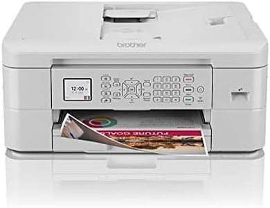 Brother MFC-J1010DW Wireless Colour Inkjet Printer | 4-in-1 (Print/Copy/Scan/Fax) | Wi-Fi/USB.2.0/NFC | A4 | Photos | Ink Included | Grey, White