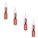 Loctite Acrylic sealant(White)|Silicone sealant| Ideal for crack &joint filling in glass,wood,ceramic,stone,marble etc|Dries in 30 mins| Effectively locks out air,dust and insects| 280ml x Pack of 2
