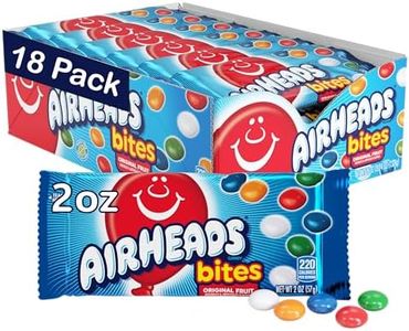 Airhead Bites Fruit Flavored Candy 2 Ounce Packs (Pack of 18)