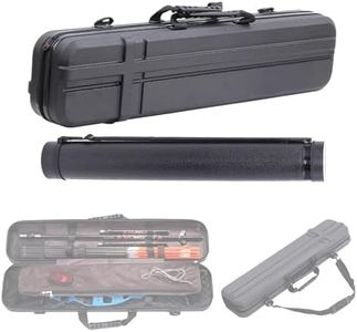 SPG Archery Hard Bow Case for Recurve Bow - Storing and Protecting Bow Arrow and Accessories - Portable ABS Material Takedown Recurve Bow Case and Arrow Quiver Set (Black)