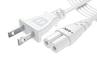 White TV Power Cord 12Ft Cable for 