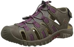 Hi-Tec Cove Sport Womens Sandal, Taupe/Grape, 8 UK