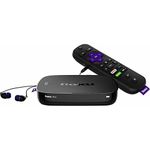 Roku Ultra | 4K/HDR/HD streaming player with Enhanced remote (voice, remote finder, headphone jack, TV power and volume), Ethernet, MicroSD and USB