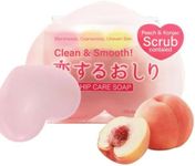 Pelican Soap Exfoliating Soap Bar with Citric Acid, Aloe Vera Extract & Jojoba Seed Oil, Natural Soap Bar for Women & Men, Organic Bar Soap for Dark Spot Removal & Pore Cleansing from Japan 1EA PEACH