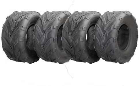 Set of 4 GarveeTech ATV UTV All-Terrain Tires 16X6.00-8 Front & 16X6.00-8 Rear, 4PR, Tubeless