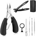 Navaris Thick Nail Clipper Set for 