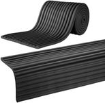 MABOZOO 8'' Extra Wide Seat Edge Cushion, 13.1 FT Length Foam Fireplace Cushion Soft Hearth Guard Bumper Pad Child Proof Padding Hearth Pad Edge Protector, Fireplace Baby Proofing for Baby (Black)