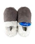 SnugToes Heated Walk-In Slippers with Removable Heat Pads (UK6 EU39)