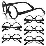 KINBOM 6pcs Glasses Frame No Lenses, Costume Wizard Glasses Eyeglasses for Cosplay Halloween Makeup Party St Patrick's Day