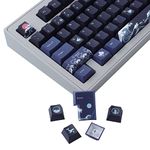 JOMKIZ Keycaps, 148 Keys Dye Sublimation Cherry Profile Keycaps Japanese Keycap Set for Cherry MX Switches ISO/ANSI Layout Mechanical Keyboards