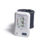 A&D Medical Essential Wrist Blood Pressure Monitor with AFib Indicator (13.5-21.5 cm Range Cuff) One Click Operation with Easy To Read Precise Illuminated Readings