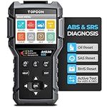 OBD2 Scanner TOPDON AL600, ABS SRS Code Reader Car Diagnostic Tool, Active Test for ABS, SRS Diagnostics, with Car Maintenance Reset Service of Oil, BMS, SAS