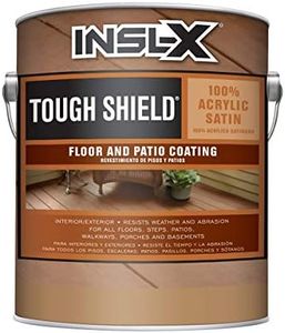 INSL-X Tough Shield Floor and Patio Paint, Saddle Brown, 1 Gallon, 128 Fl Oz (Pack of 1)