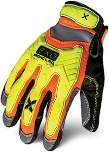 Ironclad EXO High-Visibility Impact Gloves, Large, Orange/Yellow