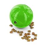 PetSafe SlimCat Food-Dispensing Cat Toy Green, Treat Toy, Interactive Food Dispenser, Activity Snack Ball for Cats of All Ages,Medium