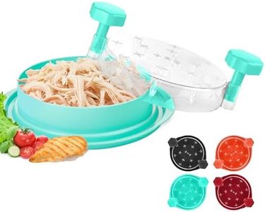 Chicken Shredder Tool Twist Large: 2025 Pro & Standard Food-Grade Visible Meat Shredder Tool Twist with Anti-Slip Petal-Like Base, Chicken Breast Shredder, Chicken Grinder (Green, Standard - 8")