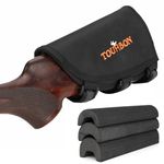 TOURBON Nylon Adjustable Cheek Rest Riser Pad Buttstock Pouch Right Handed, Hunting Shooting Rifle Ammo Shell Holder for 45-70 357 308 30.06 30.30 223