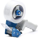 D-fix® Manual Plastic Packing Tape Dispenser Gun for 2 Inch Tape Roll | Lightweight Handheld Tape Cutter for Carton Box Sealing, Packaging, Shipping, Moving & Warehouse Use