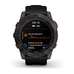 Garmin Fenix 7X Solar, Larger Sized Adventure smartwatch, with Solar Charging Capabilities, Rugged Outdoor Watch with GPS, Touchscreen, Health and Wellness Features, Slate Gray with Black Band