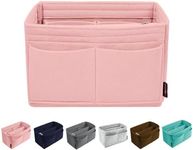 OMYSTYLE Pink X-Large Organizer Insert, Felt Tote Bag Organizer Insert with 5 Sizes, Handbag Dividers for Inside Purse, Compatible with Longchamp, Neverful, Speedy and More