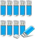 TOPESEL USB Flash Drive 50 Pack 4GB USB 2.0 Flash Drive High Speed 4G Flash Drive Memory Stick USB Drive Thumb Drives 4G USB Drive Zip Drive for PC laptops, Tablets, TVs, car Audio (Blue)