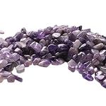 Violotoris Amethyst Crystal Stone 300g, 5-12 mm Glass Pebbles for Vases, for Jewelry Bracelet Necklace Making, DIY Crafting