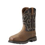 Ariat mens Workhog Wide Square Toe Waterproof 400g Composite Toe Work Boot, Rye Brown/Coffee, 11.5