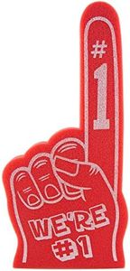 Giant Foam Finger 18 Inch- We're Number 1 Foam Hand for All Occasions - Cheerleading for Sports - Exciting Vibrant Colors use as Celebration Pom Poms- Great for Sports Events Games School Business