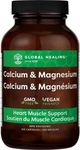 Global Healing Calcium & Magnesium Supplement - Maximum Absorption To Support Healthy Bones and Teeth - 120 Capsules