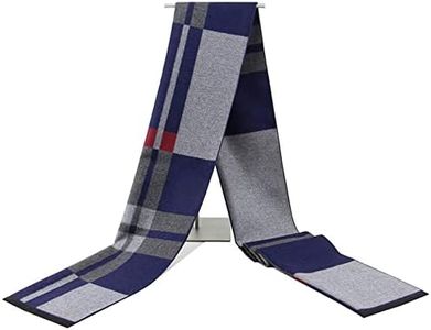 Rdylymx Men's Scarves Classic Arrival Winter Plaid Scarf Tassel Edge Soft Warm Scarf