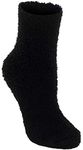 World's Softest Spa Cozy Quarter Sock,Black,One Size