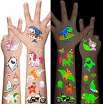 Awinmay 310 Pcs Glow Temporary Tatt