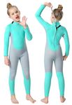 REALON Wetsuit Kids Boys Girls Toddler Youth, Full Child Wet Suit Neoprene Thermal Swimsuits 2.5mm and 3mm Back Zipper Long Sleeve for Swimming Diving Surfing Water Sprot