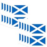 Temporary Face & Body Tattoo Sticker Flag Tattoos for trips pub World Cup Transfer Stickers for St George's Day Football Fan Kids Party Decorations - 5 Pack/20 Tattoos (Scotland)