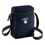 Walkies Dog Walking Bag, Water Resistant Cross Body Bag (Navy), Treat Pouch Hands Free Dog Training