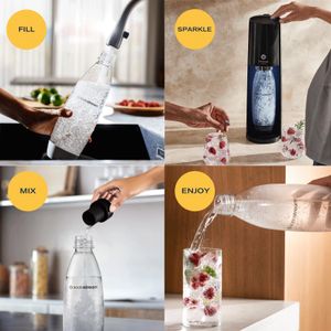 SodaStream E-Terra Sparkling Water Maker – Black