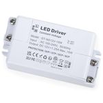 YAYZA! LED Driver 12V 15W LED Transformer 1.25A, 240V AC to DC 12 Volt Low Voltage Power Supply, Constant Voltage PSU for LED Strip Cabinet Lights MR16 Bulbs