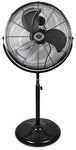 Prem-i-air 20 Inch Powerful Cooling Pedestal Air Circulator Fan with 3 Airflow Speed Settings and Height Adjustment. For Use in Homes, Offices and Gym