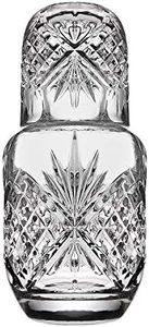 James Scott Crystal Bedside Night Carafe with Tumbler Glass