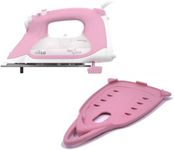 Oliso TG1600 Pro Plus 1800 Watt SmartIron with Auto Lift & Oliso Solemate Silicone Iron Soleplate Protector for TG Series Irons, Pink